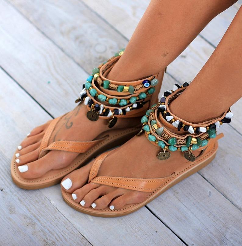 Greek Style Summer Sandals - Pavacat