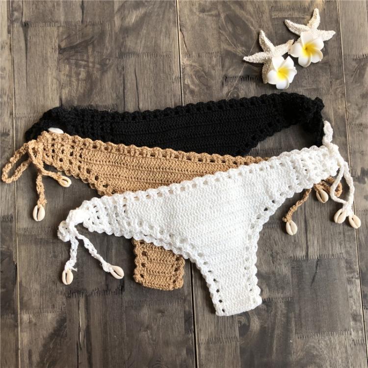Hand-woven Hollow Beach Bikini Shorts Crochet Bikini 5201906171649 
