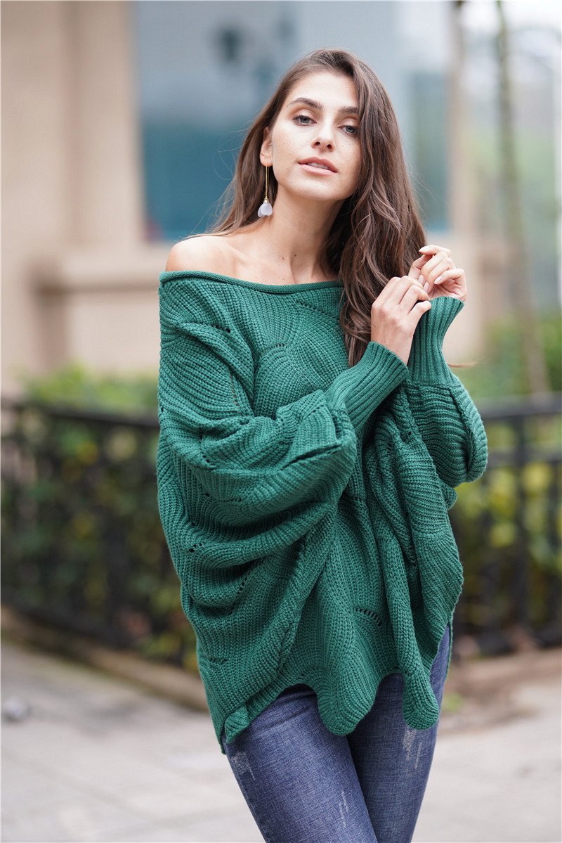 It All Works Out Knit Sweater - Green - Pavacat