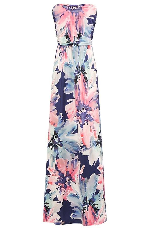 New Style Bohemian Beach Dress Dress 5201905080500 L blue 