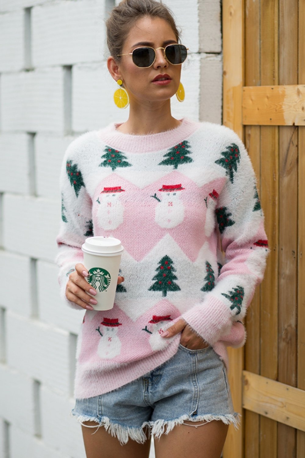 Snowman Christmas Tree Pullover - Pavacat