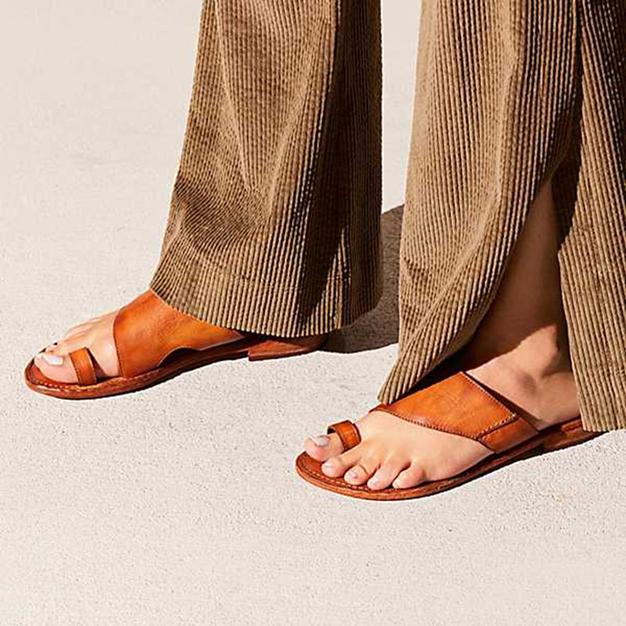 Vintage Summer Flat Flip-flops Slip-on Sandals Slippers - Pavacat