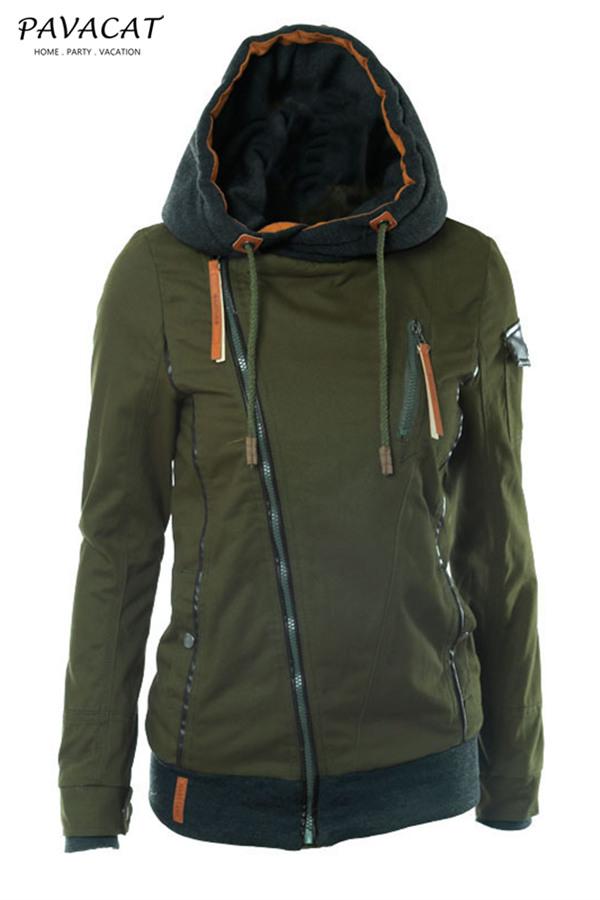 Waiting For It Drawstring Hooded Jacket Sweatshirts Pavacat S Green 