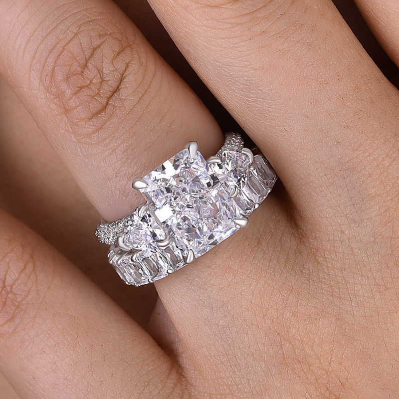 Three stone clearance wedding set