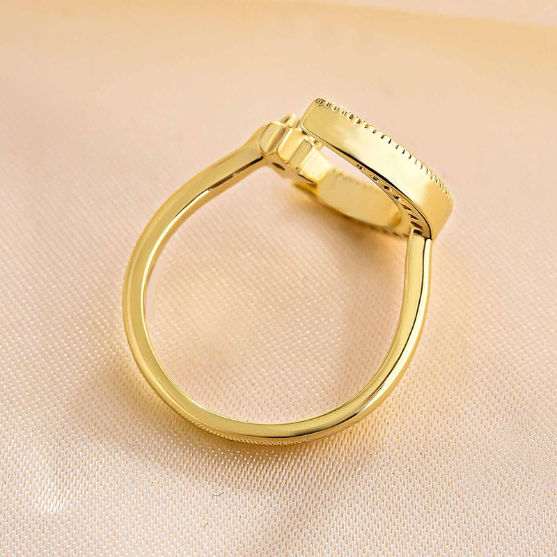 Adjustable Gold Ring Moon Ring Crescent Moon Ring Gold Crescent Moon Ring  Adjustable Ring Gold Celestial Ring Gold Ring Adjustable Pyrite — Dynamo