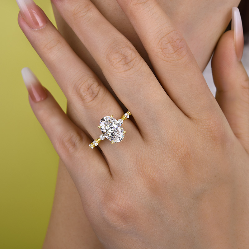 The Elegant 18K White Gold White Sapphire & Diamond Engagement Ring - Ruby  Lane