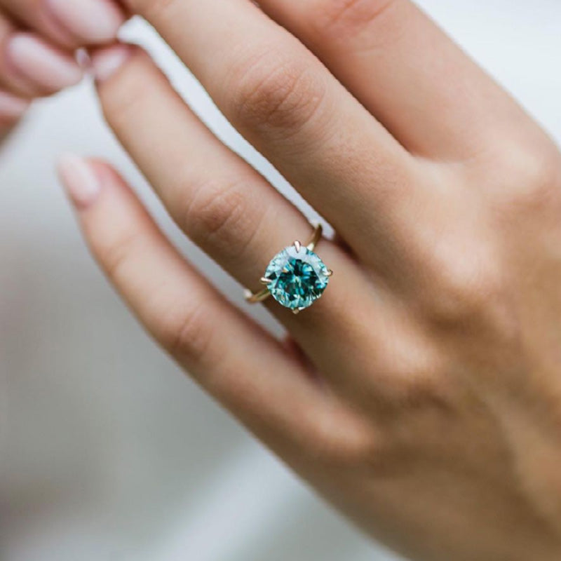 Indicolite Blue Green Tourmaline & Diamond Ring – Park City Jewelers