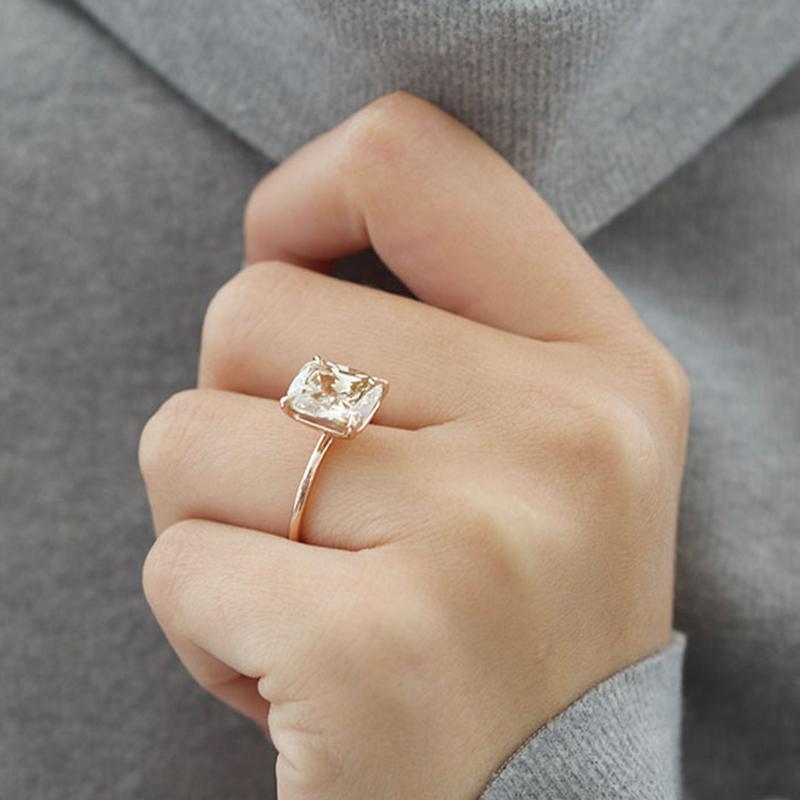 Cushion cut champagne diamond Clearance