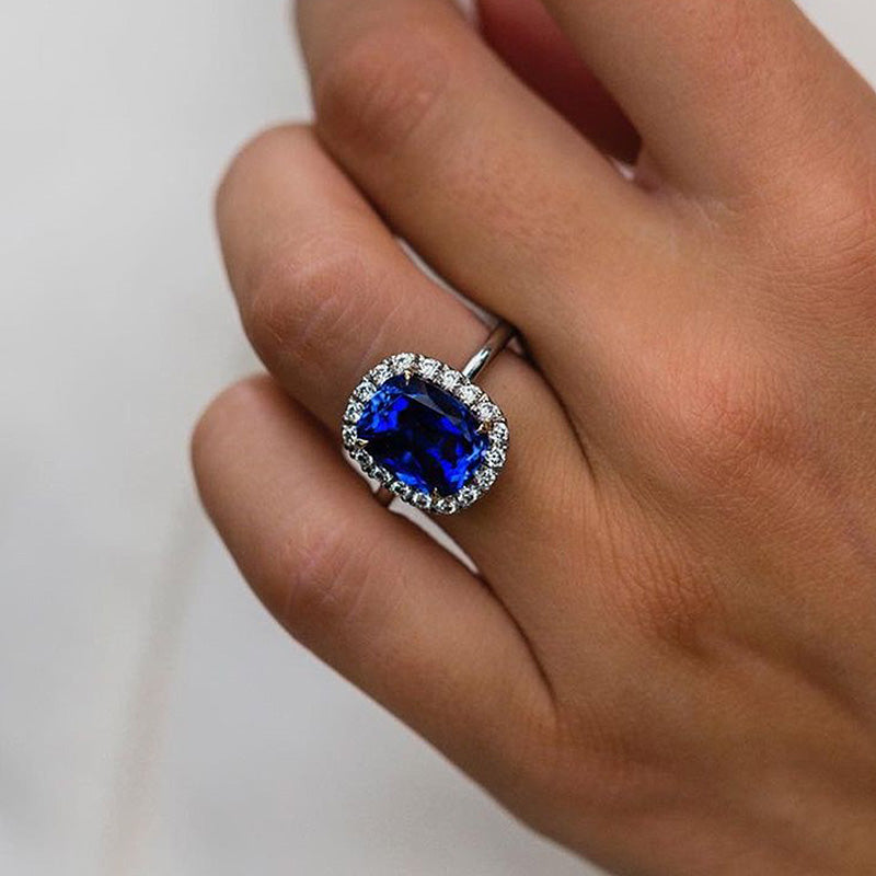 Blue sapphire sale ring for girl