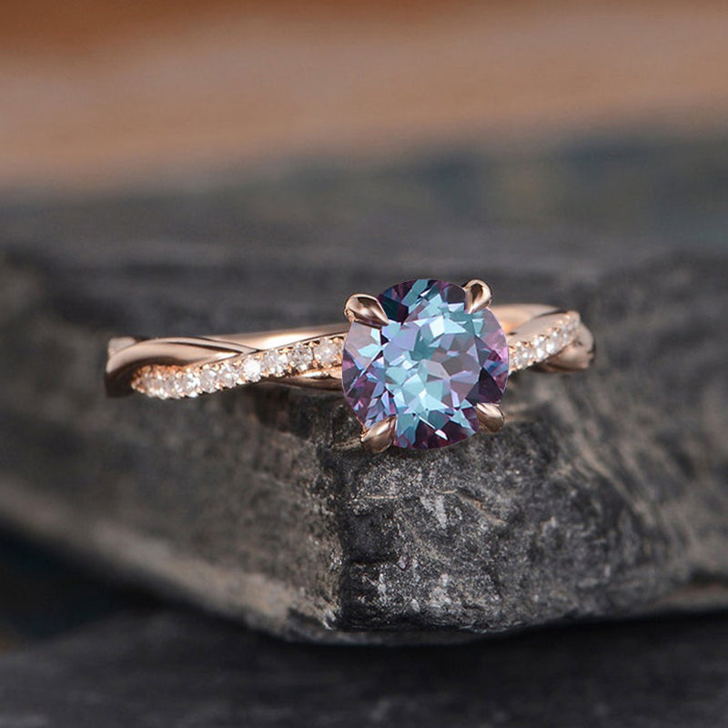 Alexandrite engagement deals rings