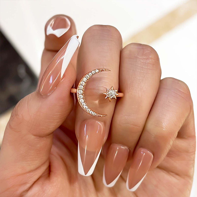 Half Moon Nail Ring | Mure + Grand Gold