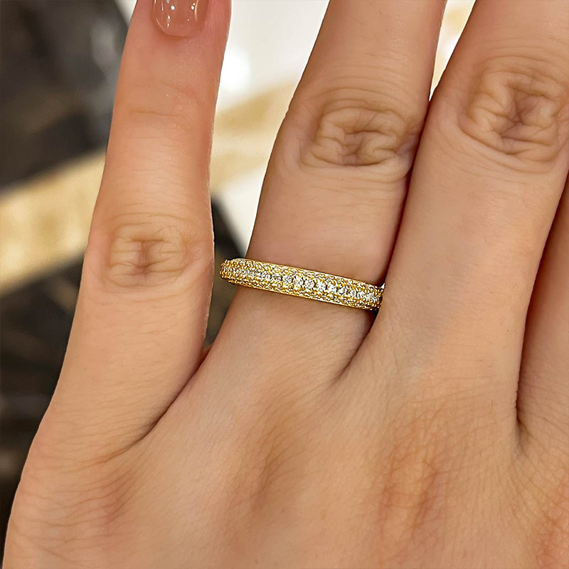 Vintage yellow gold wedding on sale band