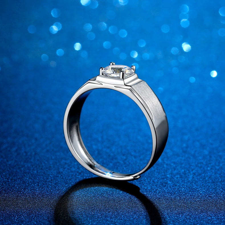 Adjustable mens wedding deals rings