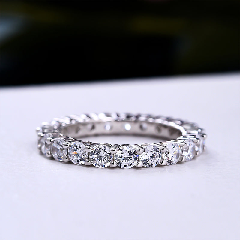 Fake diamond deals eternity ring