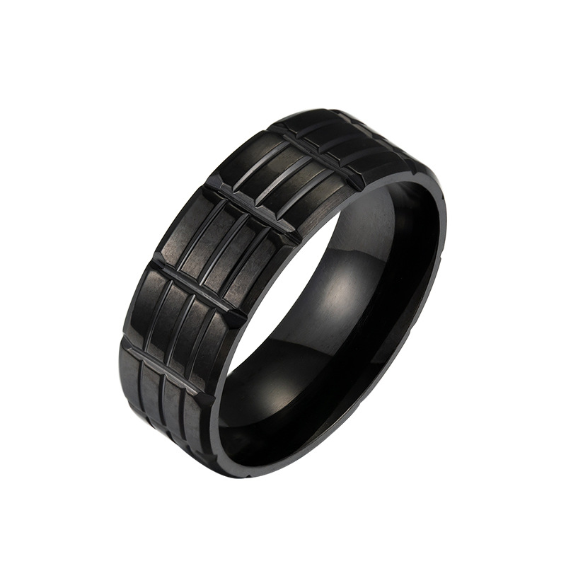 Popular Flower Black Rings-Bestseler-URBANLAZYMAN