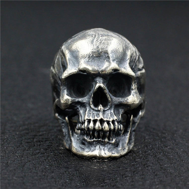 Classic Locomotive Stainless Steel Skull Ring-Bestseler-URBANLAZYMAN