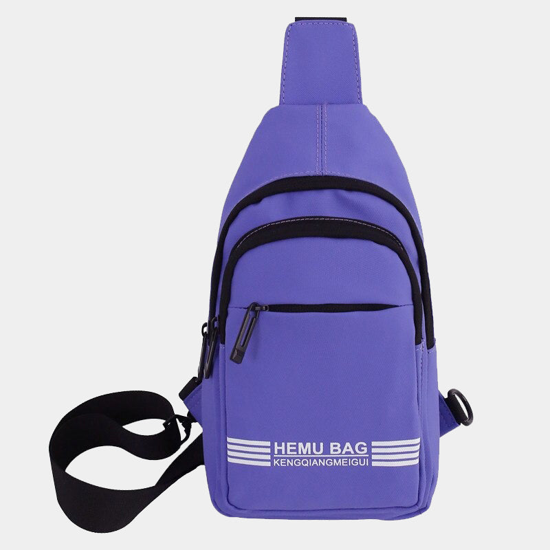Purple Cross Chest Bag-Bestseler-URBANLAZYMAN