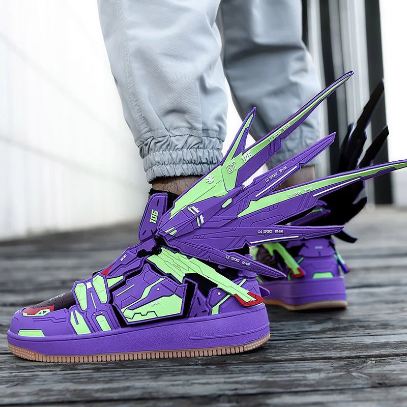 Cyberpunk Techwear Sneakers Purple-Bestseler-URBANLAZYMAN