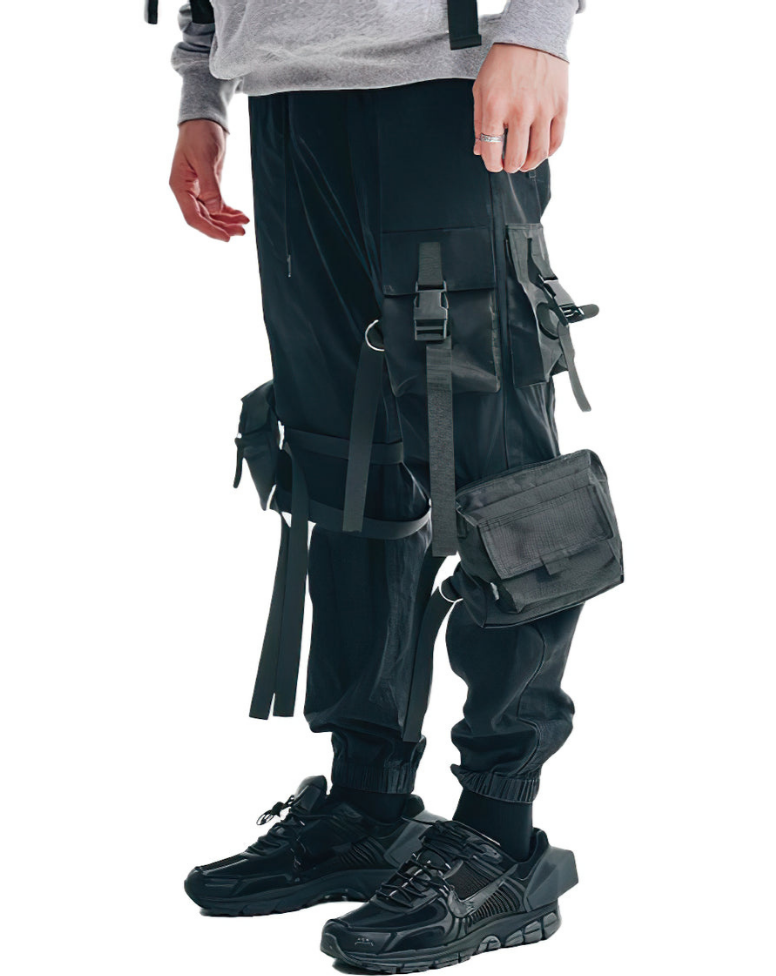 Techwear cargo 3D pockets pants-Bestseler-URBANLAZYMAN