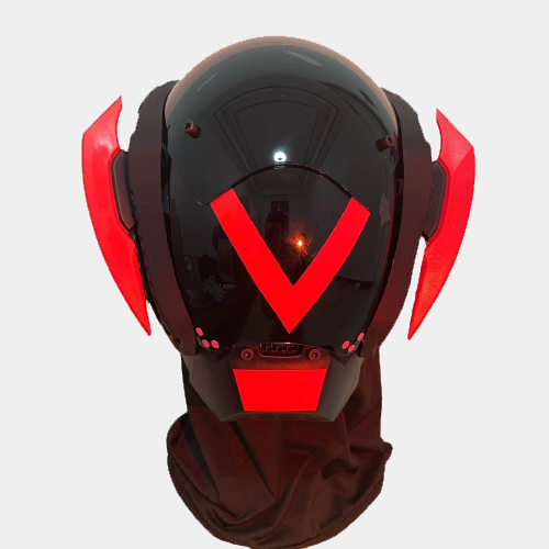 Cyberpunk Helmet Red-Bestseler-URBANLAZYMAN