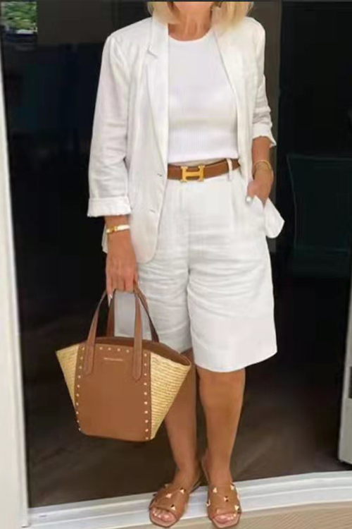 Kathiadress cardigan top shorts two piece set