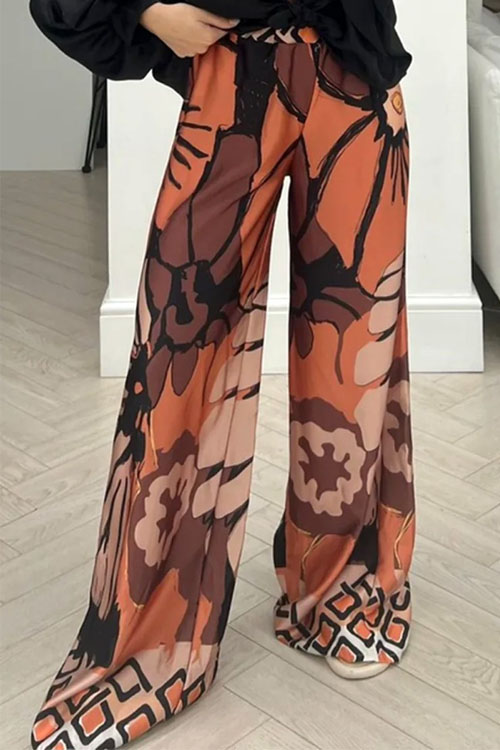 Kathiadress  Casual Home Loose Floral Women's Four Seasons Pants