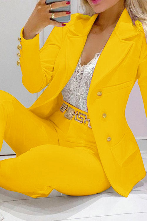 Himalayan Slim Fit Straight Trousers Casual Suit Outerwear 2 Piece Set