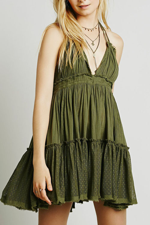 Evermore Backless Bohemian Beach Midi dress