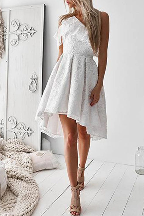Off shoulder lace dress princess dress