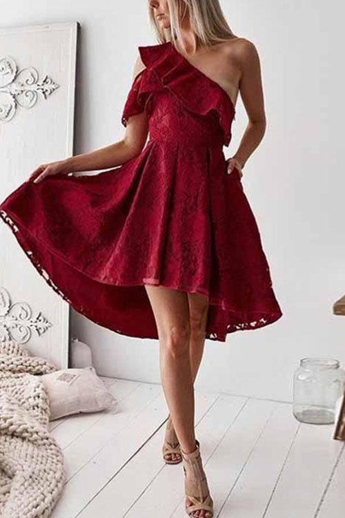 Off shoulder lace dress princess dress