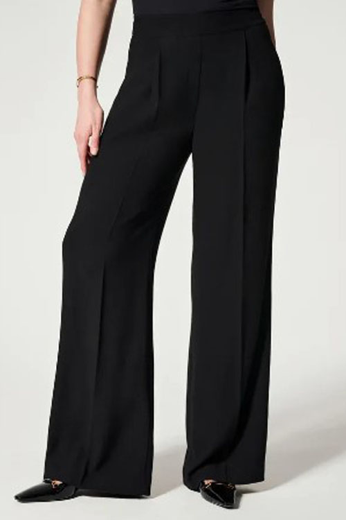 Kathiadress Solid color simple casual wide micro flared pants