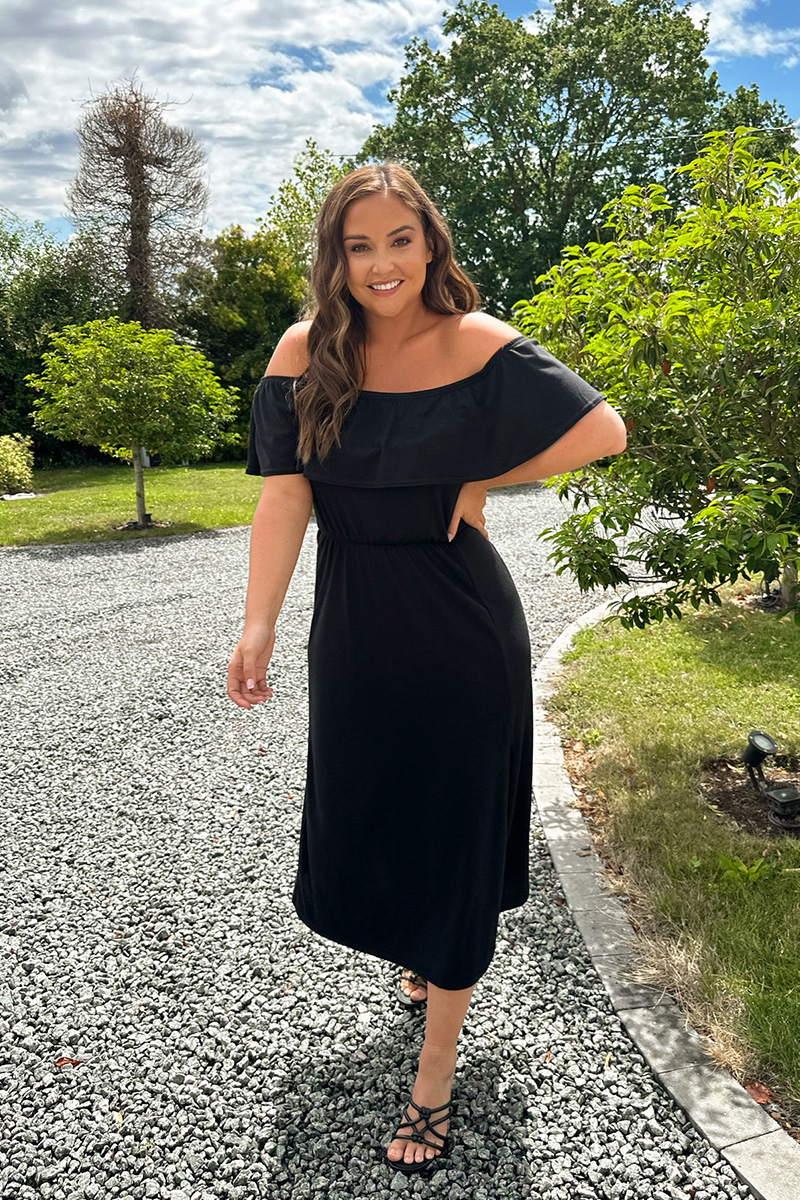 In the best sale style black dress