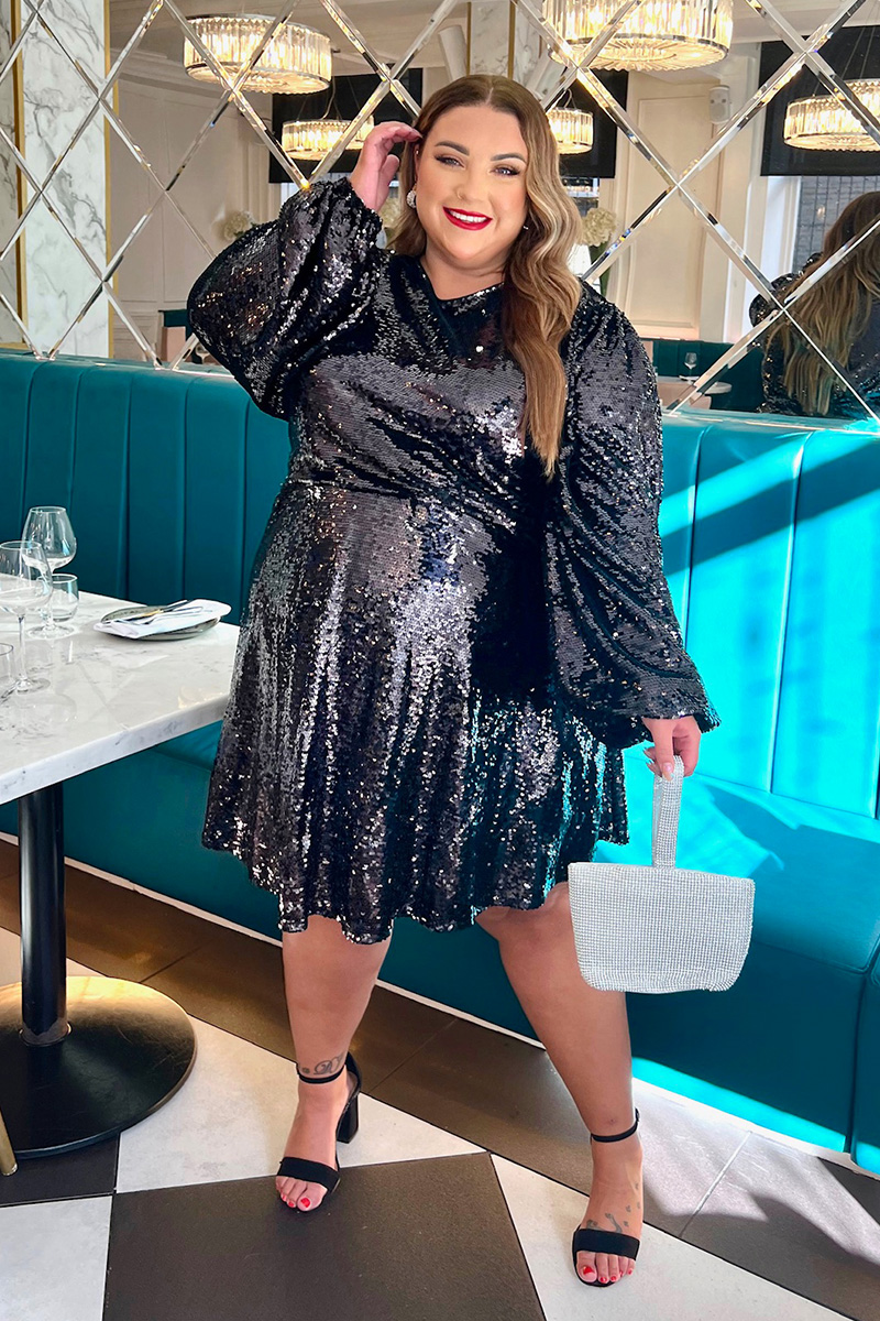 Sparkly shop smock dress