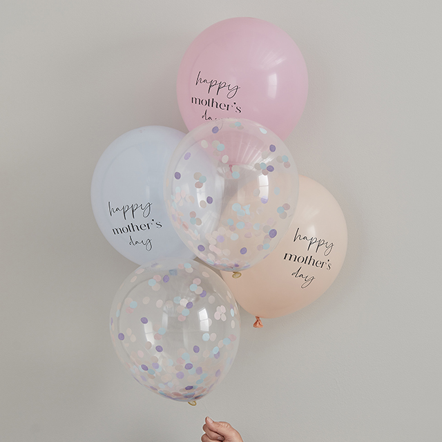 Multi 5 Pack Mothers Day Balloons