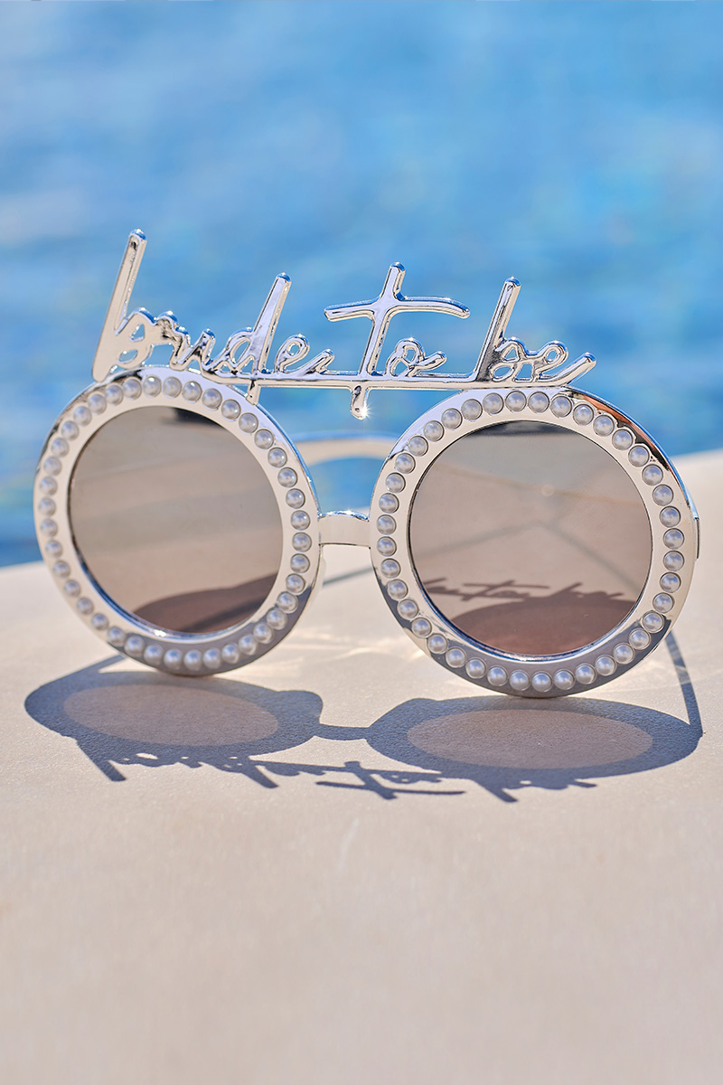 Silver Bride To Be Pearl Sunglasses