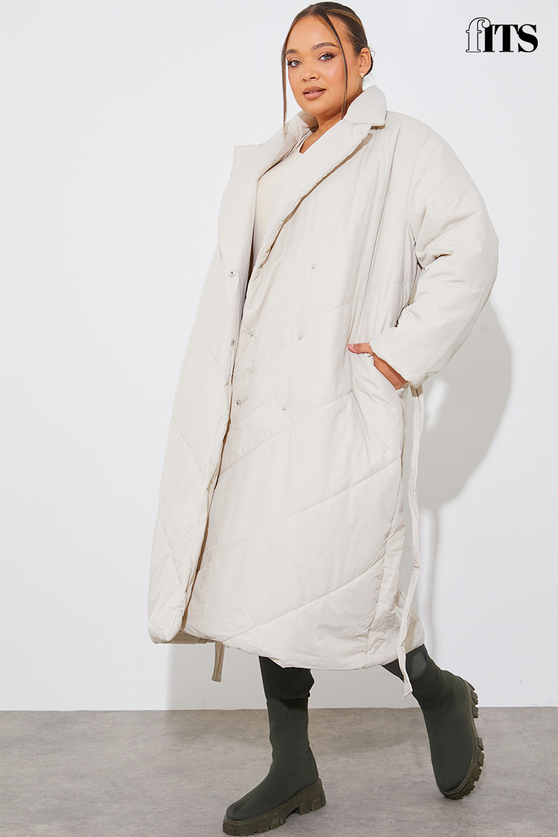 Wrap Puffer Coat-In The Style