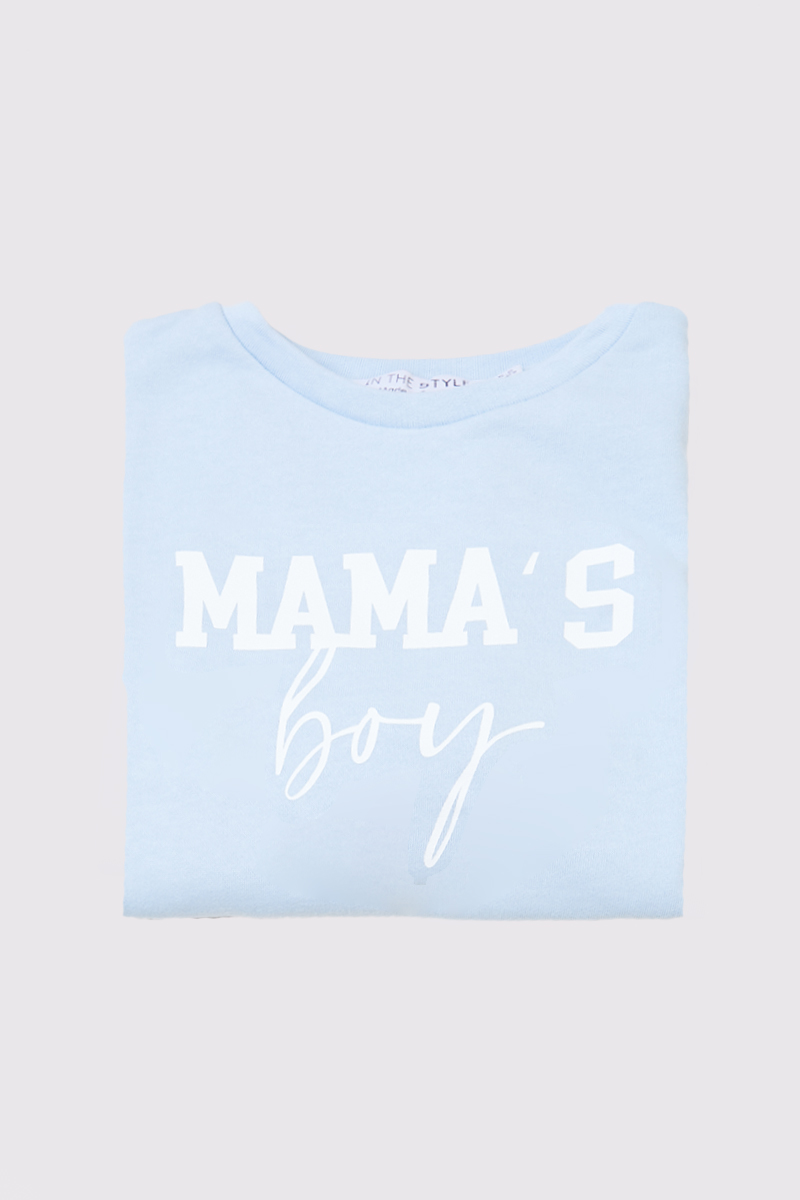 Kids Mama‚Äôs Boy Slogan Sweater