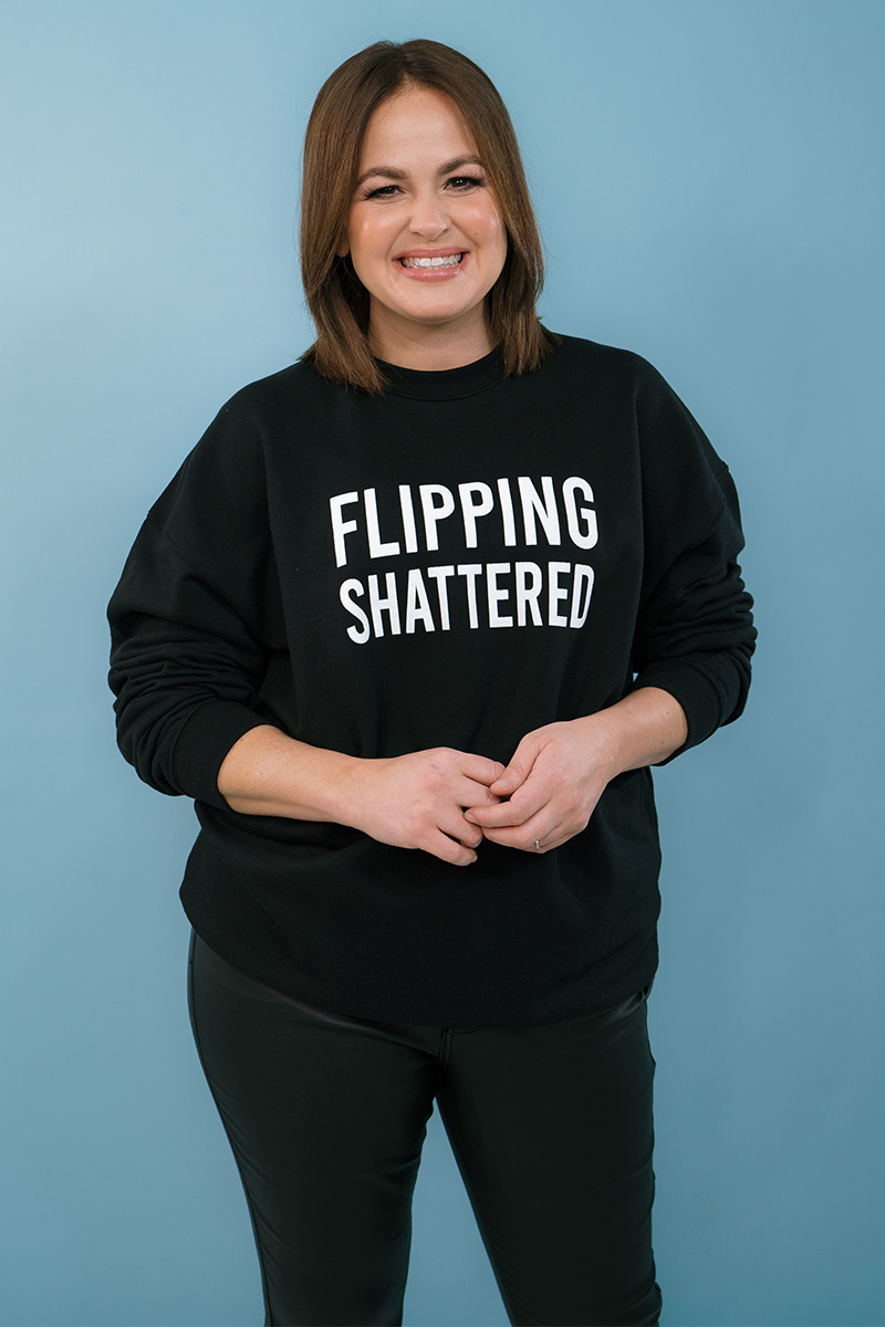 Flipping Shattered Slogan Sweater