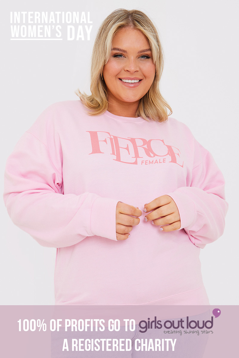 Fierce Female Slogan Sweater
