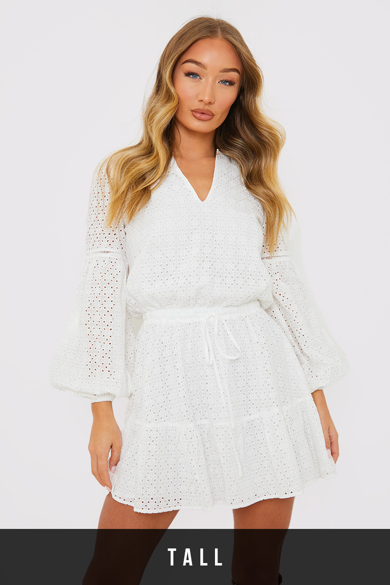 ※ka※maison celon ballon mini dress maison celon ballon mini dress White