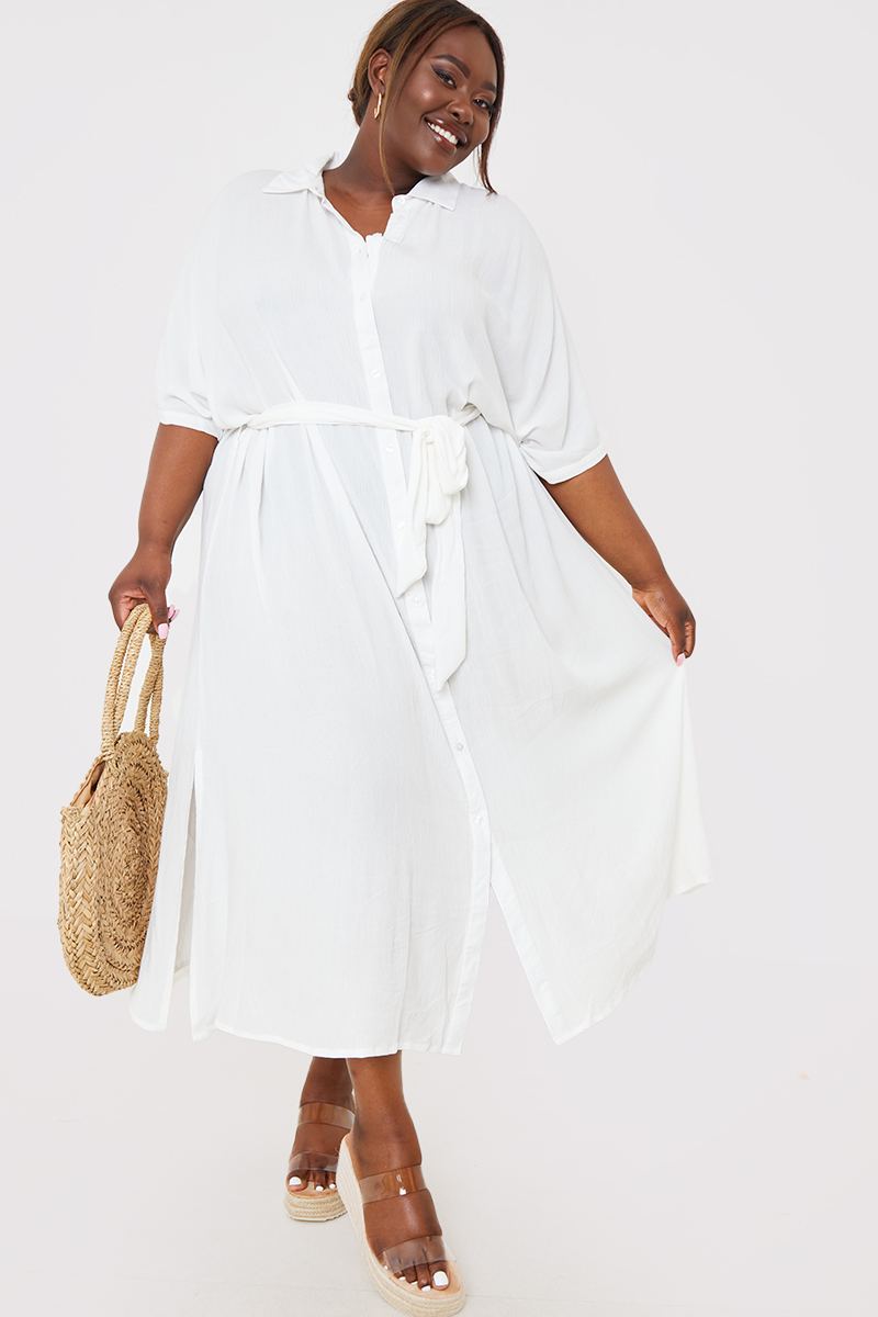 Button down maxi store shirt dress