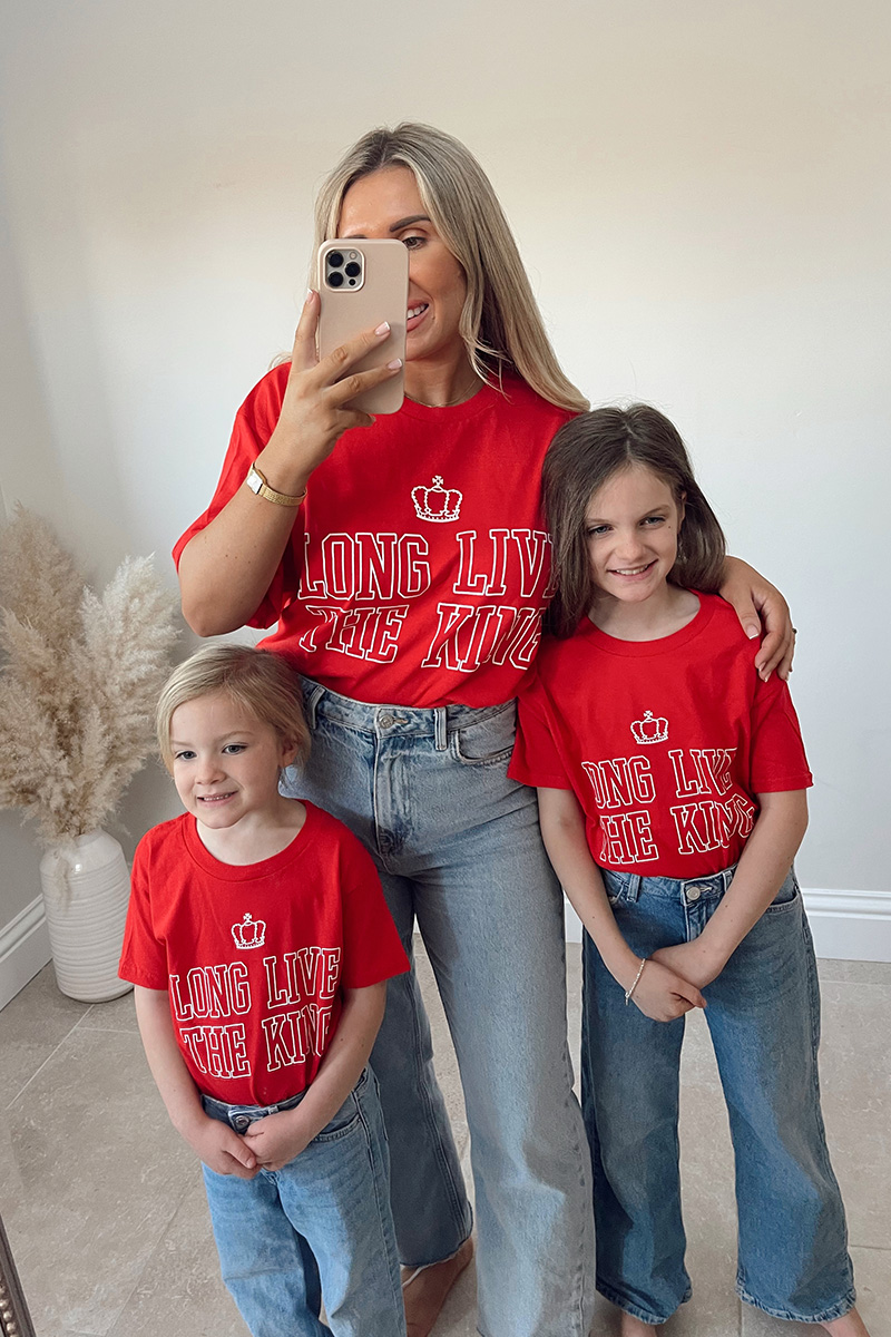 Kids Long Live The King Sogan T-Shirt
