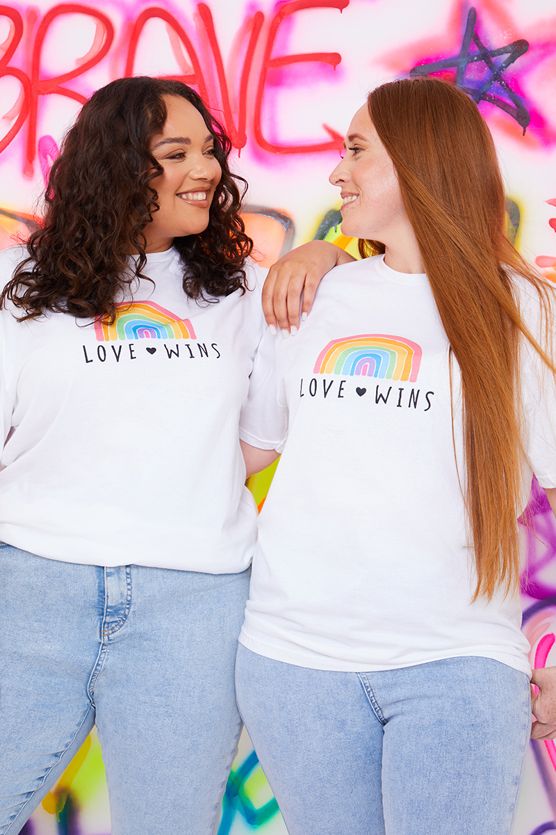 Love Wins Slogan T-Shirt