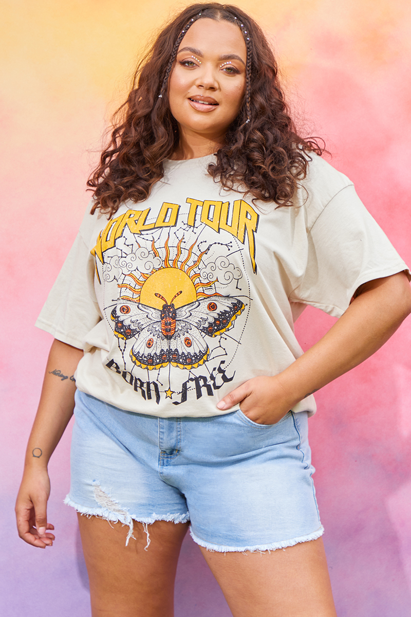 plus size band tees