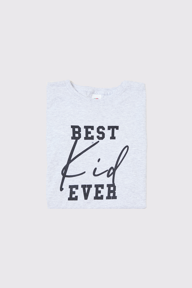 FatherS Day Best Kid Ever Slogan T-Shirt