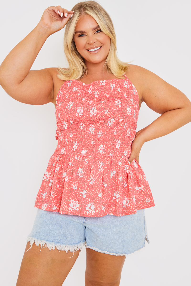 Halterneck Shirred Top