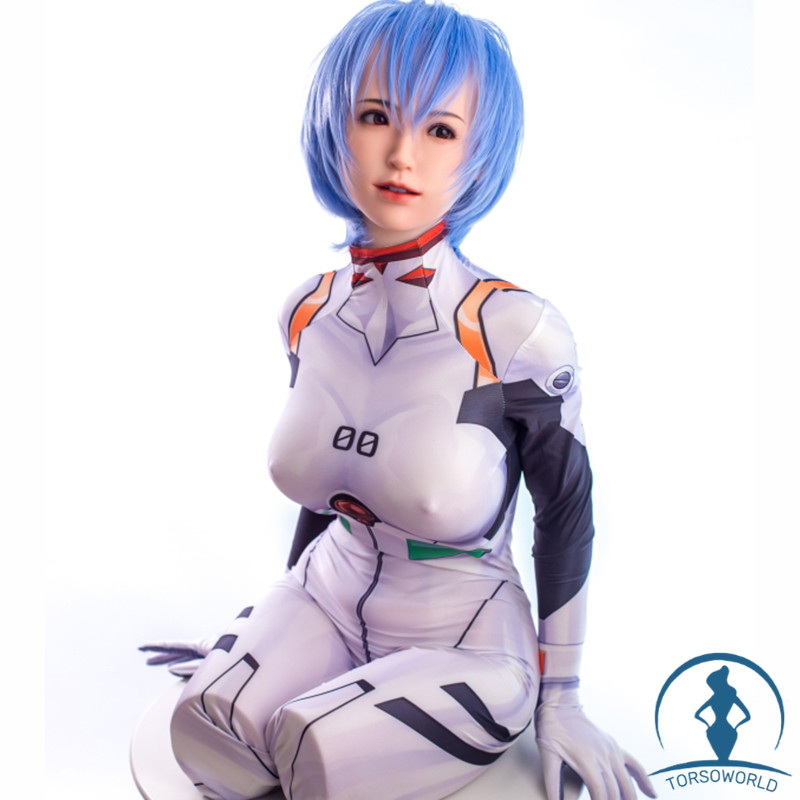 100cm Emely F-Cup Silikon-Torso-Sexpuppen Realistische Hüften und Muschi Sanhui Doll