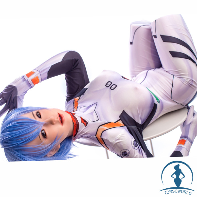 100cm Emely F-Cup Silikon-Torso-Sexpuppen Realistische Hüften und Muschi Sanhui Doll