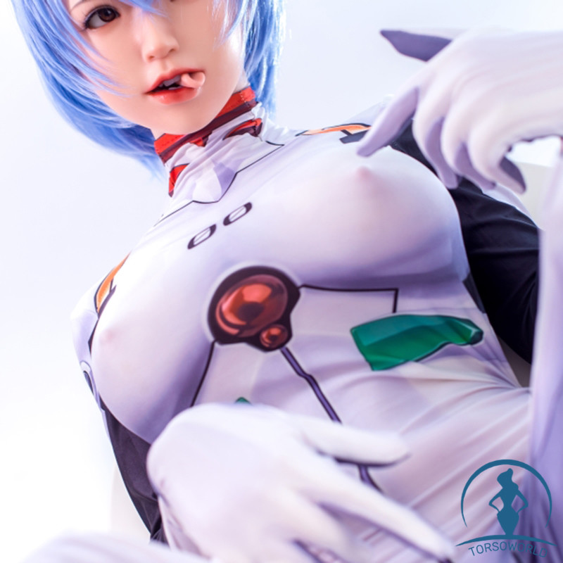 100cm Emely F-Cup Silikon-Torso-Sexpuppen Realistische Hüften und Muschi Sanhui Doll