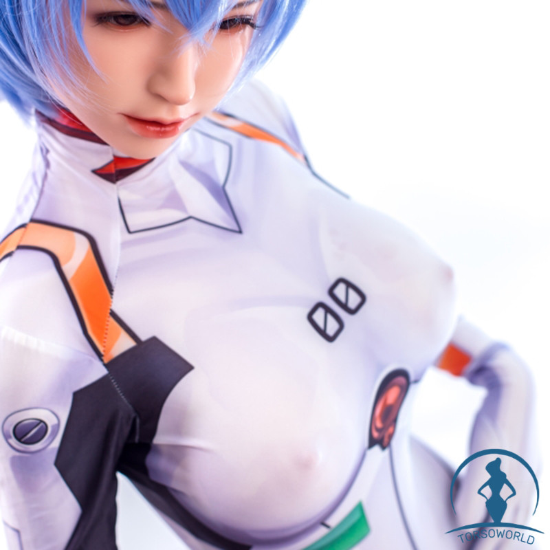 100cm Emely F-Cup Silikon-Torso-Sexpuppen Realistische Hüften und Muschi Sanhui Doll